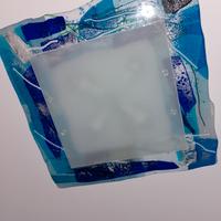 Plafoniera in vetro artistico lavorato a mano60x60