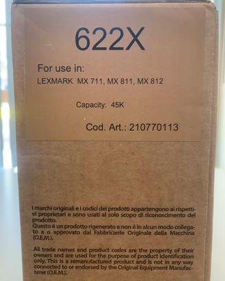 Toner stampante Lexmark