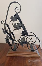 Portabottiglie in ferro battuto