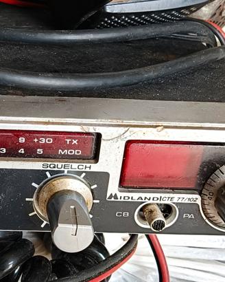 ricetrasmettitore CB Midland CTE 77/102 vintage