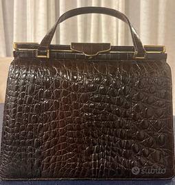 Borsa coccodrillo vintage