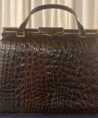 Borsa coccodrillo vintage
