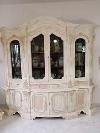 Vetrina Stile ShabbyChic color Avorio e Tortora 