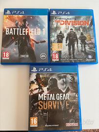 3 giochi PlayStation 4
