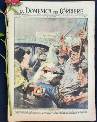 La Domenica del Corriere 3 agosto 1952 Evita Peron