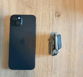 Iphone 15 Plus + Apple Watch 4 Nike