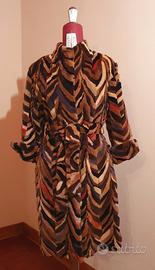 Pelliccia in visone patchwork multicolor 