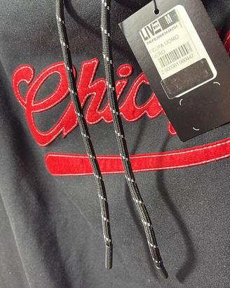 Felpa Uomo Nera "Chicago