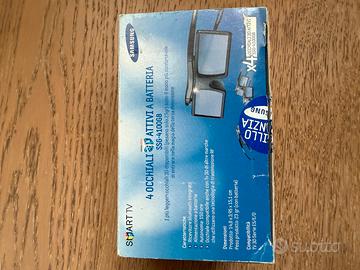 4 paia occhiali 3d Samsubg attivi  a batteria