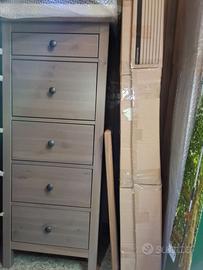 Cassettiera Hemnes grigio tortora