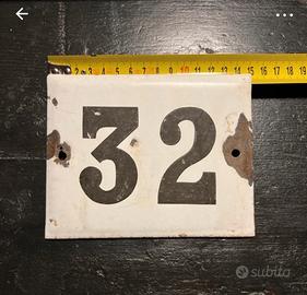 Tabella smalto numero civico 1900