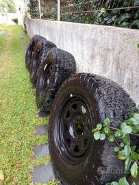 ruote complete con gomme bfgudrich  265/7017 ,e ce