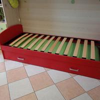 Letti singoli per cameretta con reti e materasso