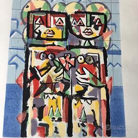 Ibrahim Kodra, Litografia