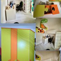 Cameretta completa con letto a soppalco