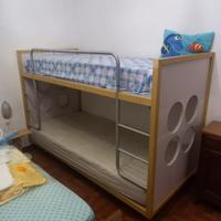 Letto a castello con materassi