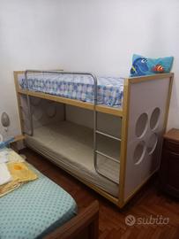 Letto a castello con materassi