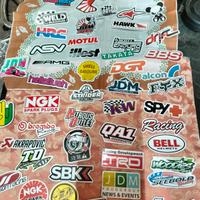 Adesivi stickers vari moto scooter auto casco 