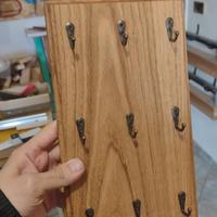 Appendichiavi in legno di castagno - artigianale 