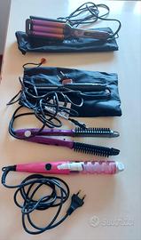 Tre piastre per capelli