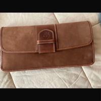 Pochette Timberland in pelle scamosciata e cuoi
