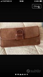 Pochette Timberland in pelle scamosciata e cuoi
