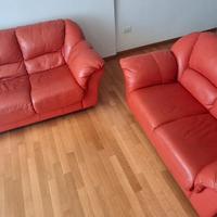 Divano 3 + 2 in pelle