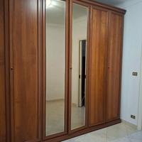 Armadio 6 ante e due comodini in legno vero