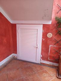 porta alluminio bianca