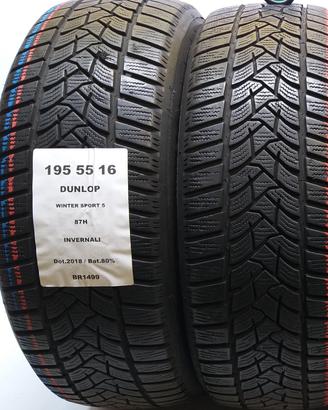 2 GOMME 195 55 16 DUNLOP BR1499