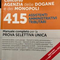 Manuale Agenzia Dogane 415 posti –  anno 2025