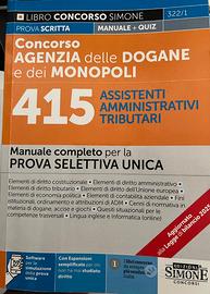 Manuale Agenzia Dogane 415 posti –  anno 2025