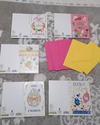 5 biglietti buona Pasqua