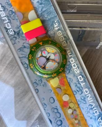 Orologio vintage Swatch Scuba 200 Sea Grapes