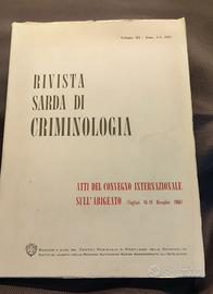 Rivista Sarda Di Criminologia - Vol 3°