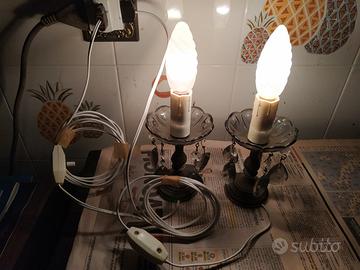 Lampada antica da comodino