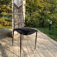 sedie di design metallo nero