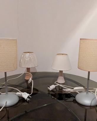 4 abat jour per camera da letto 40w+ plafoniera60w