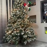 Albero di Natale innevato