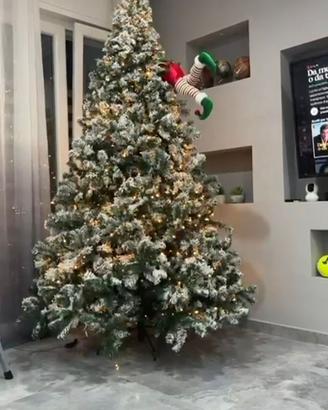 Albero di Natale innevato