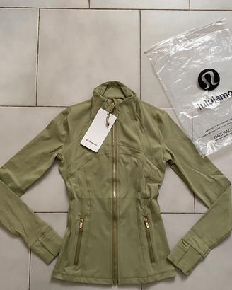 Lululemon Define Jacket Luon Verde Taglia 2 NUOVA