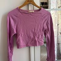 maglietta lilla Pull and Bear