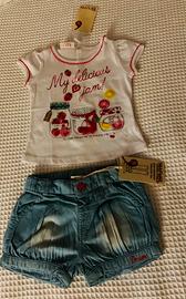 T-Shirt + bermuda bimba 6 mesi