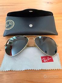 Ray-Ban Aviator RB3025 L0205 58□14 con custodia