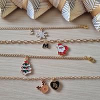 Set 4 bracciali natalizi con confezioni 