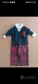 Completo elegante bimbo stile inglese