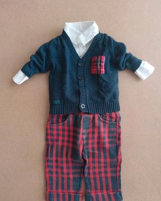 Completo elegante bimbo stile inglese