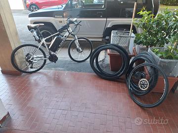 Bicicletta elettrica strada e fuori strada