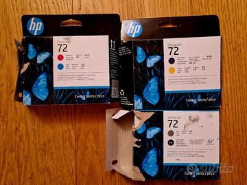 Testine stampa nuove Plotter Hp Ink Jet originali