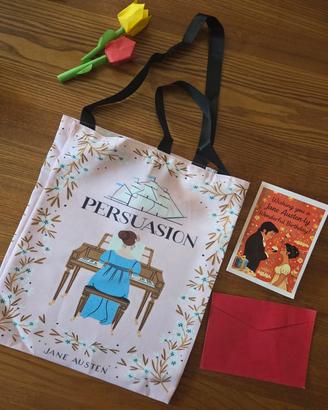 Shopping bag Persuasione Jane Austen + biglietto